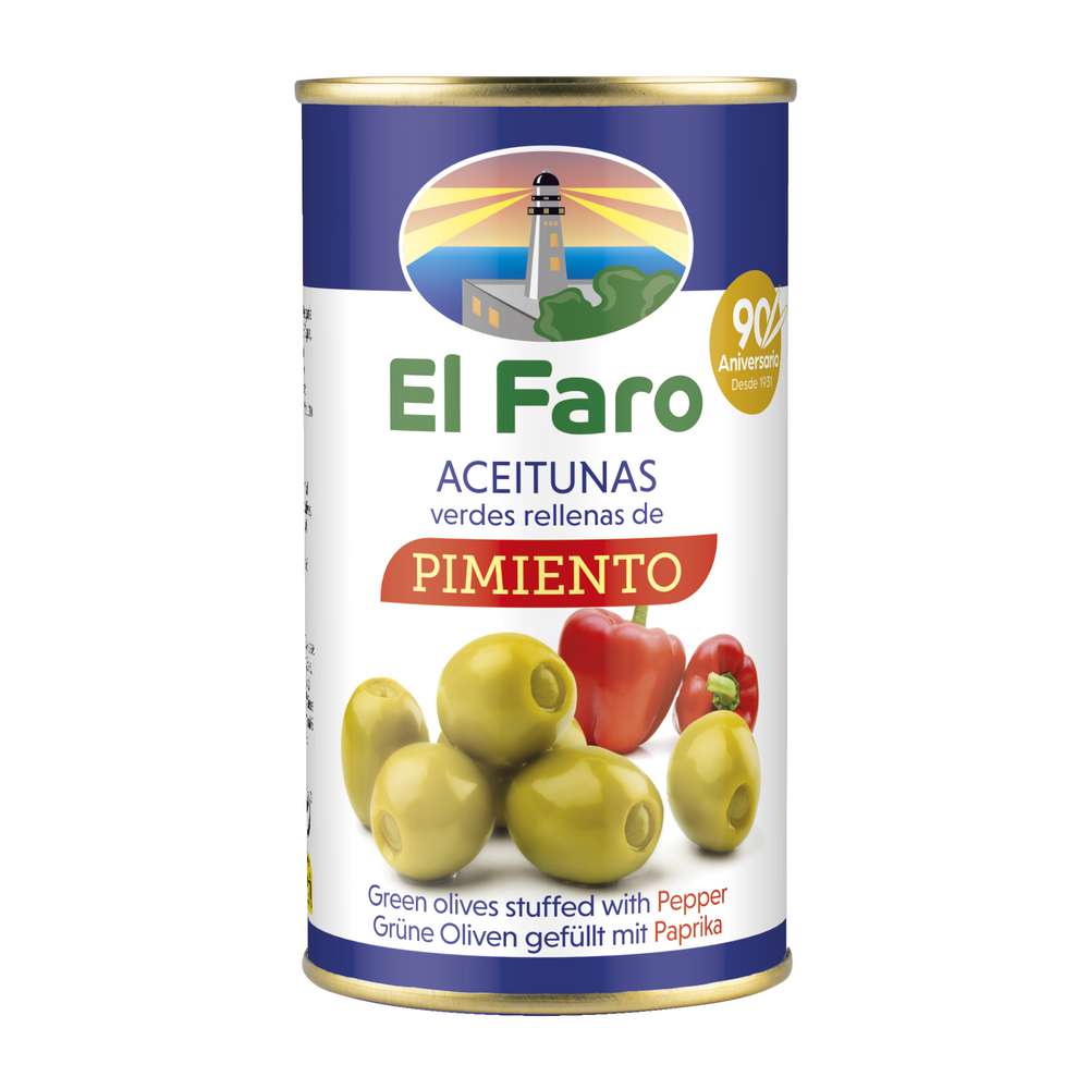 Produktabbildung El Faro Oliven mit Paprika