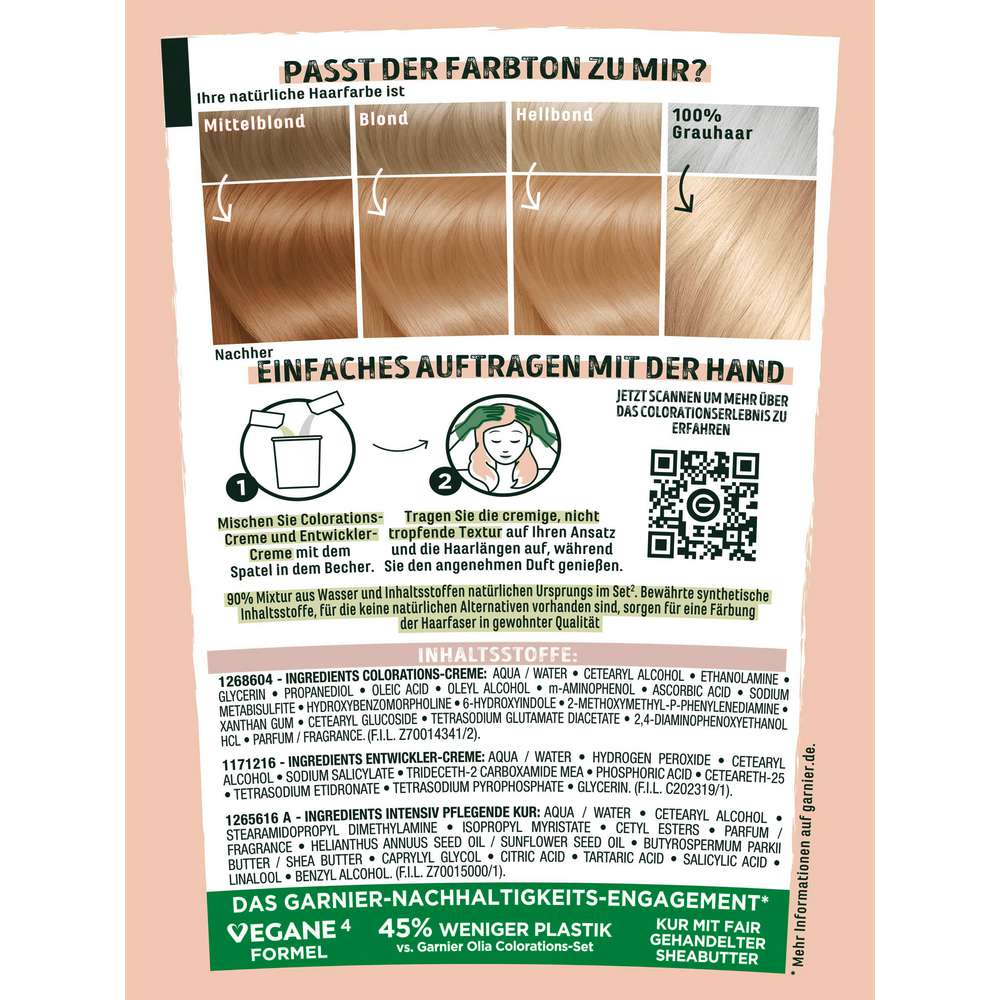 Produktabbildung Garnier Good Haarfarbe, 10.4 Kamille Blond