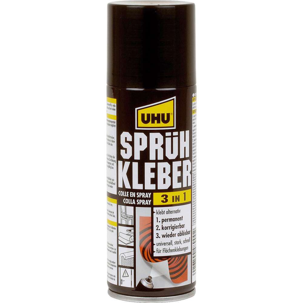 Produktabbildung UHU Sprühkleber 3in1