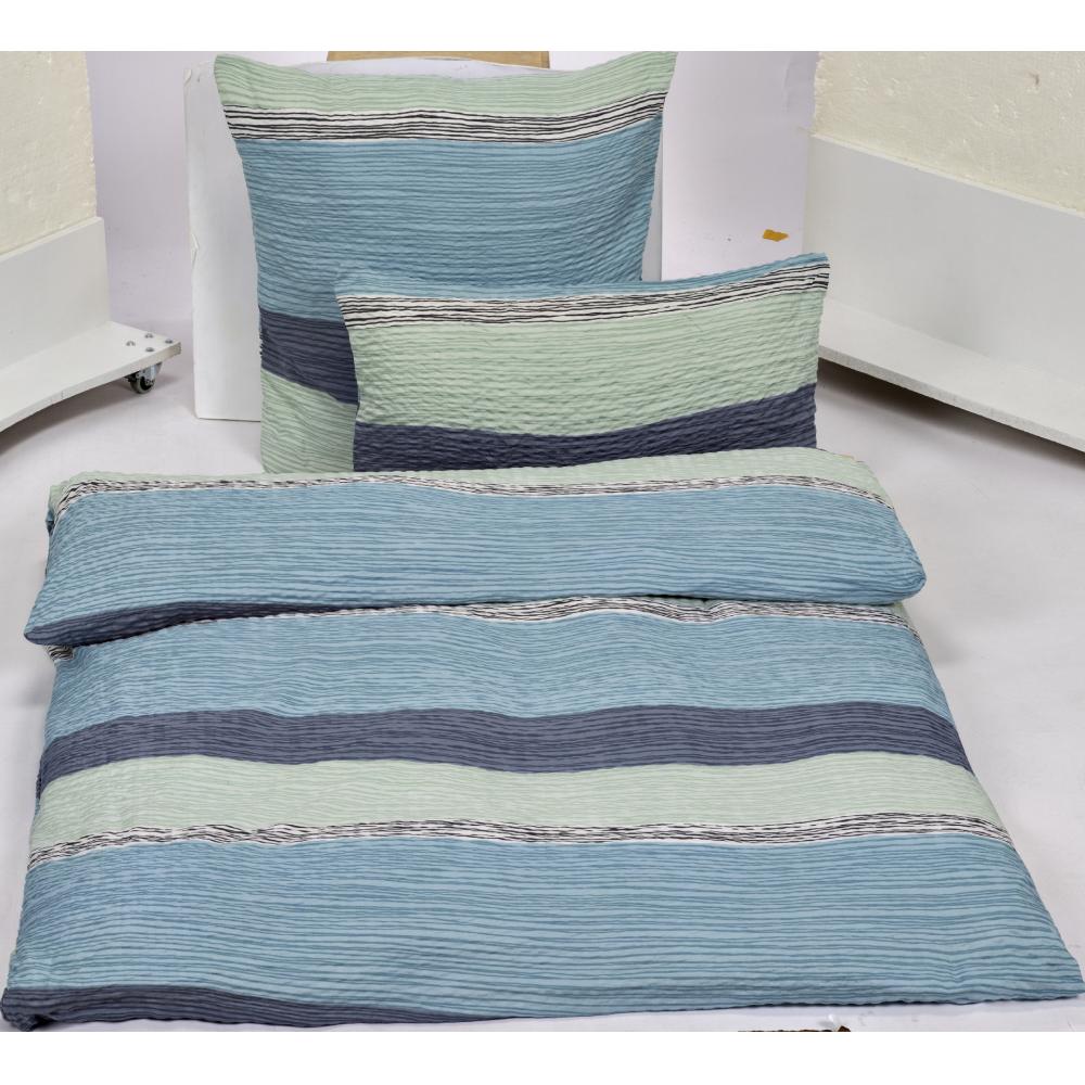 Produktabbildung keine Marke Mikrofaser-Seersucker-Bettwäsche, je 6-teiliges Set