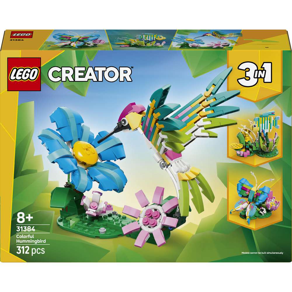Produktabbildung Lego LEGO Creator 3-in-1-Set Wilde Tiere: Bunter Kolibri 31384