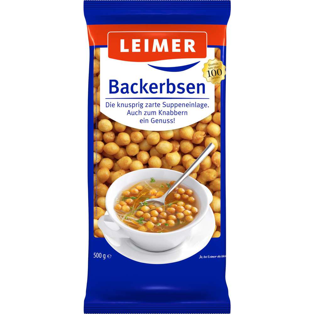 Produktabbildung Leimer Backerbsen