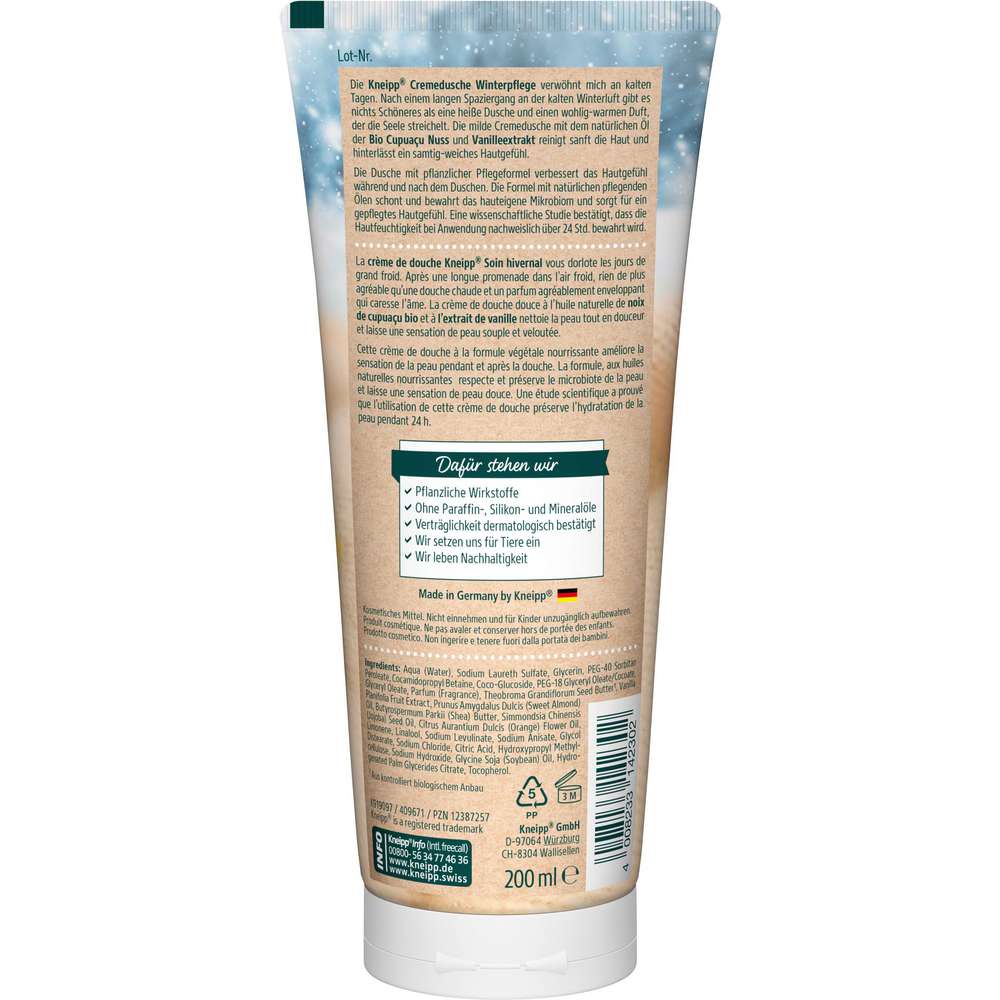 Produktabbildung Kneipp Creme Dusche, Winterpflege