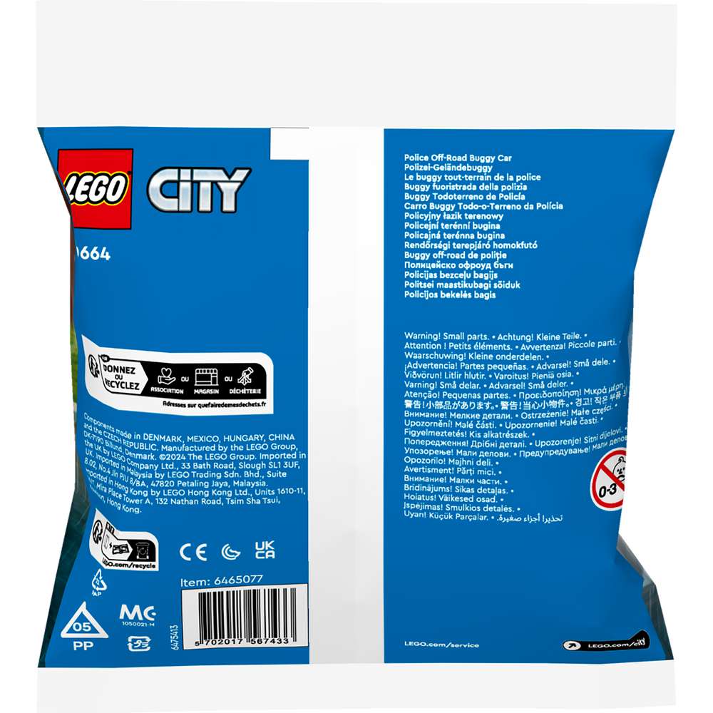 Produktabbildung Lego LEGO City Polizei-Geländebuggy 30664