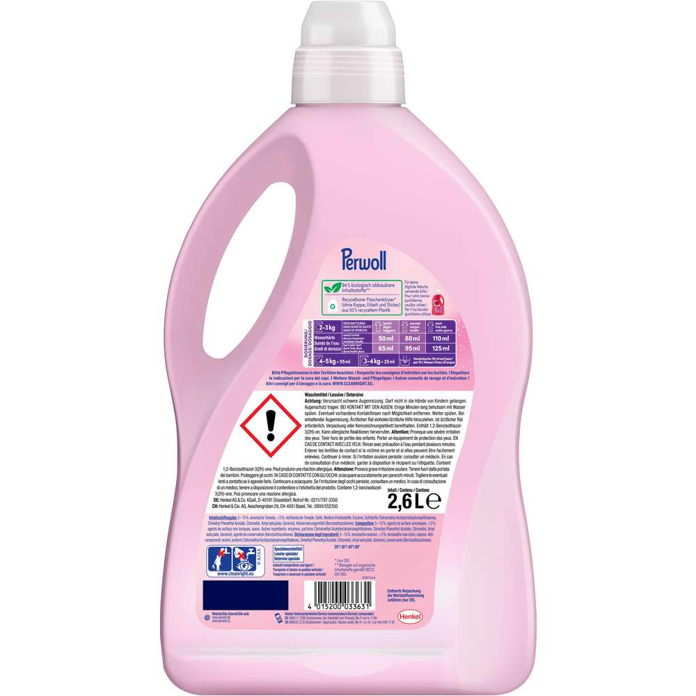 Produktabbildung Perwoll Fein-Waschmittel, Wolle & Feines