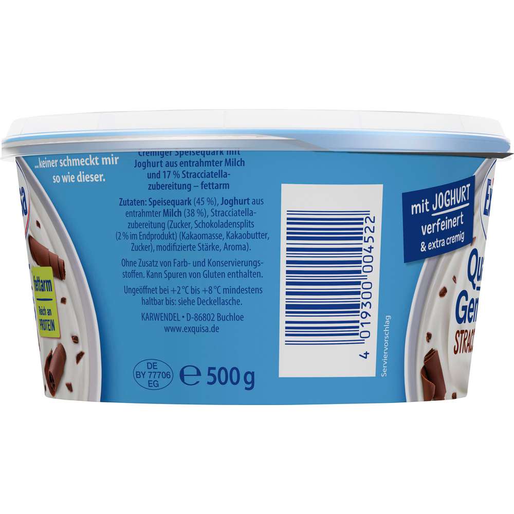 Produktabbildung Exquisa Quark Genuss, Stracciatella