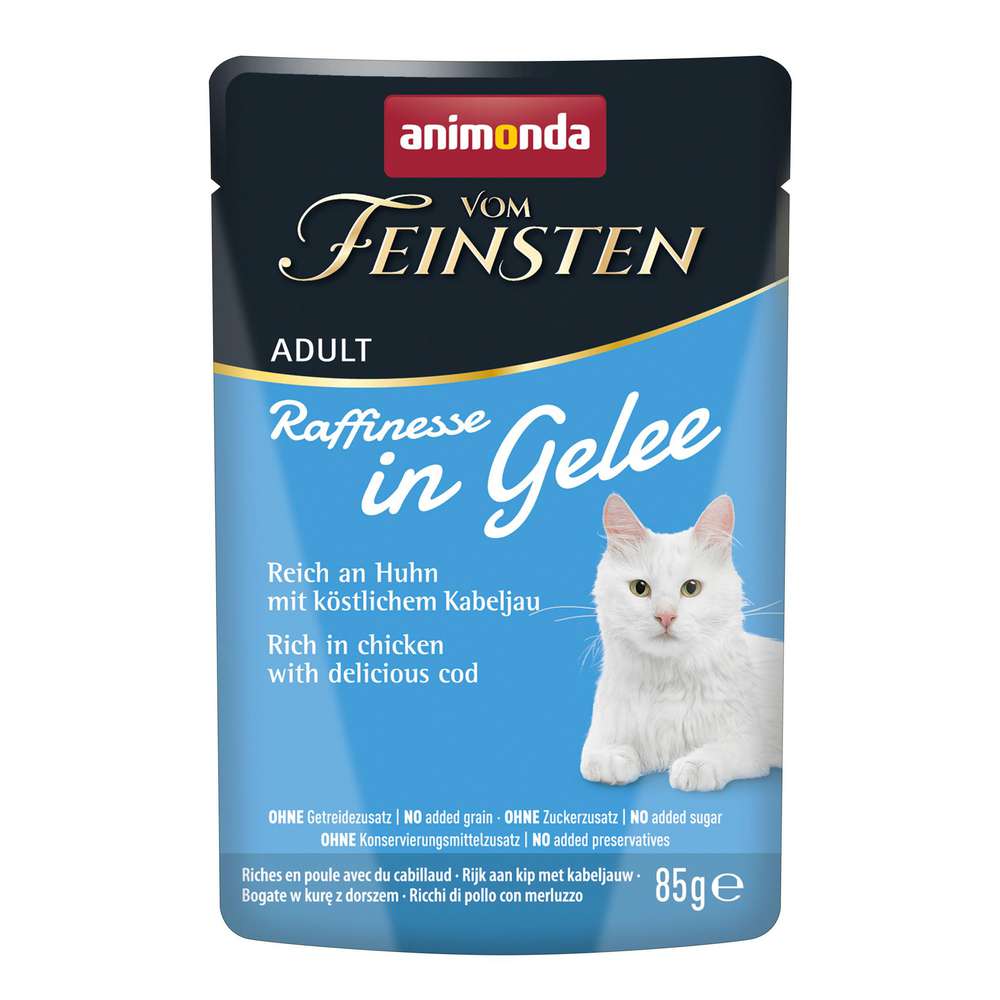 Produktabbildung animonda Katzen-Nassfutter vom Feinsten, Huhn/Kabeljau/Gelee