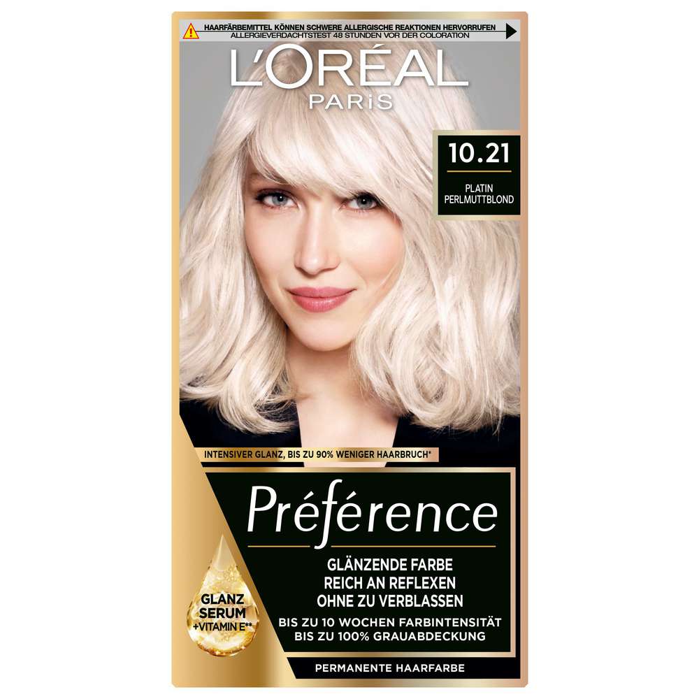 Produktabbildung L'Oréal Paris Haarfarbe Preference, 10.21 Stockholm