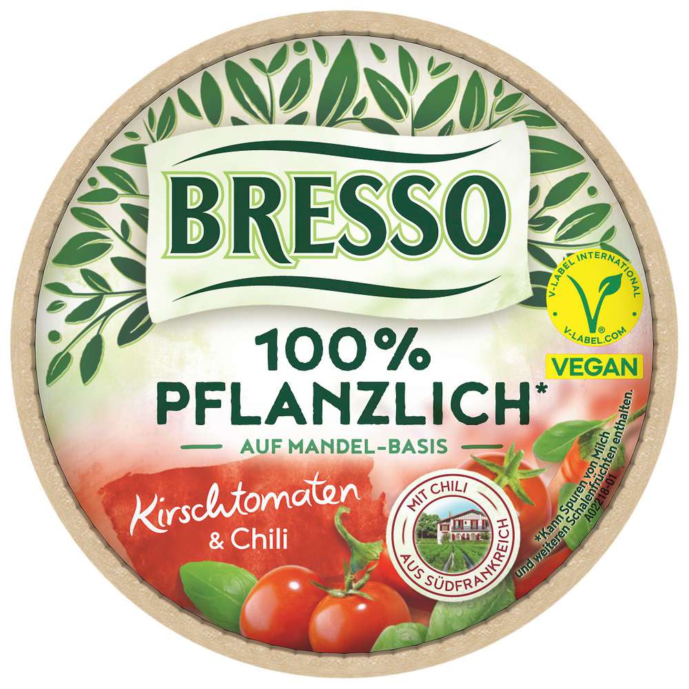 Produktabbildung Bresso Veganer Aufstrich Tomate & Chili