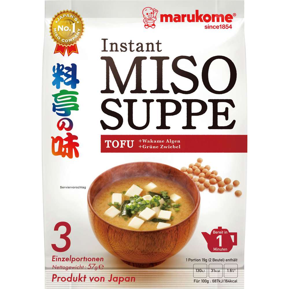 Produktabbildung Marukome Miso-Suppenpaste, Tofu