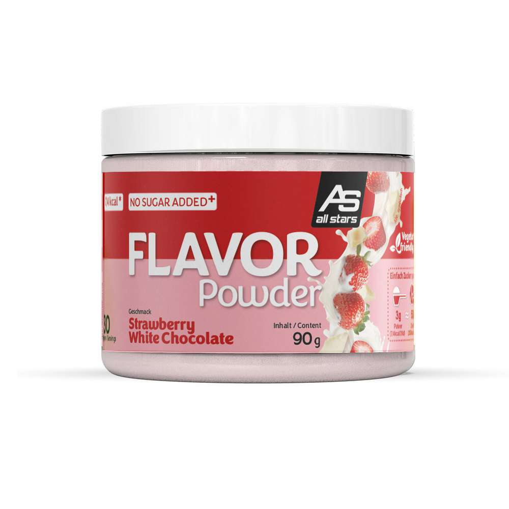 Produktabbildung all stars Protein Flavor-Pulver, White Chocolate & Strawberry