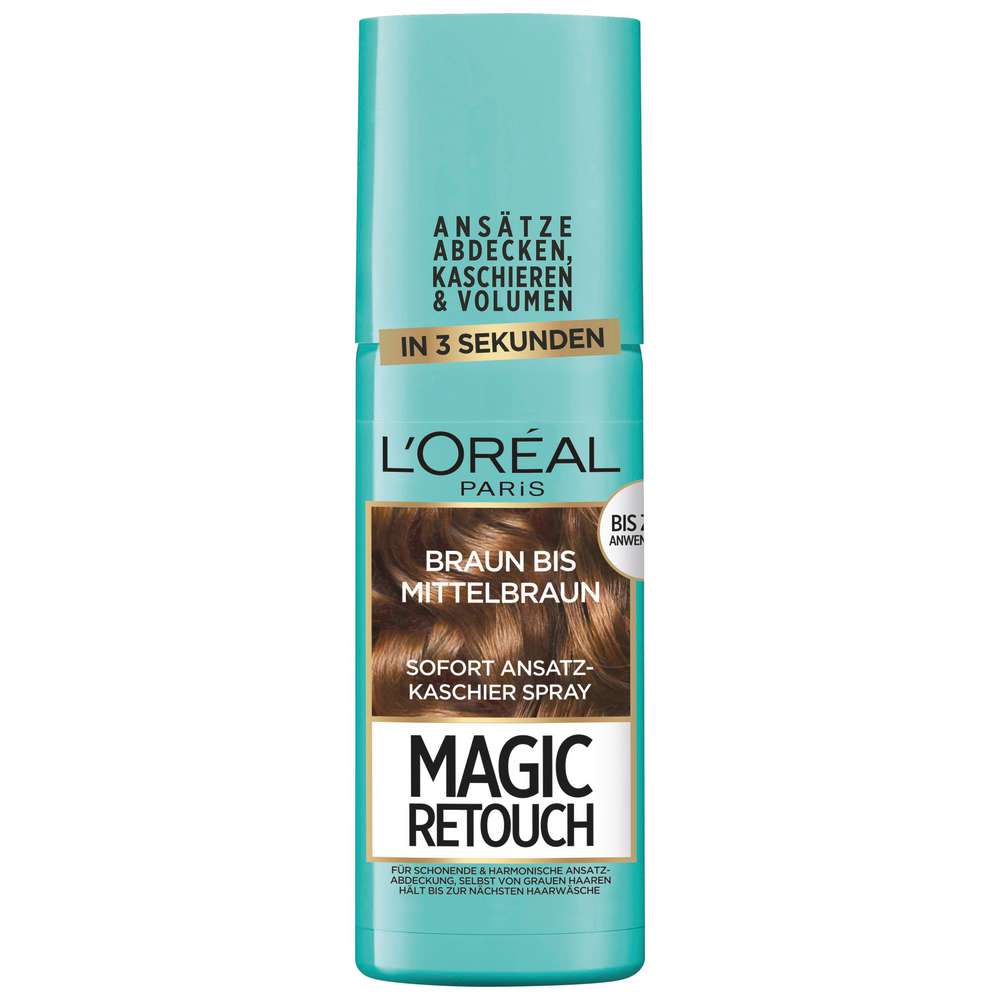 Produktabbildung L'Oreal Paris Ansatzspray Magic Retouch 3 Braun-Mittelbraun