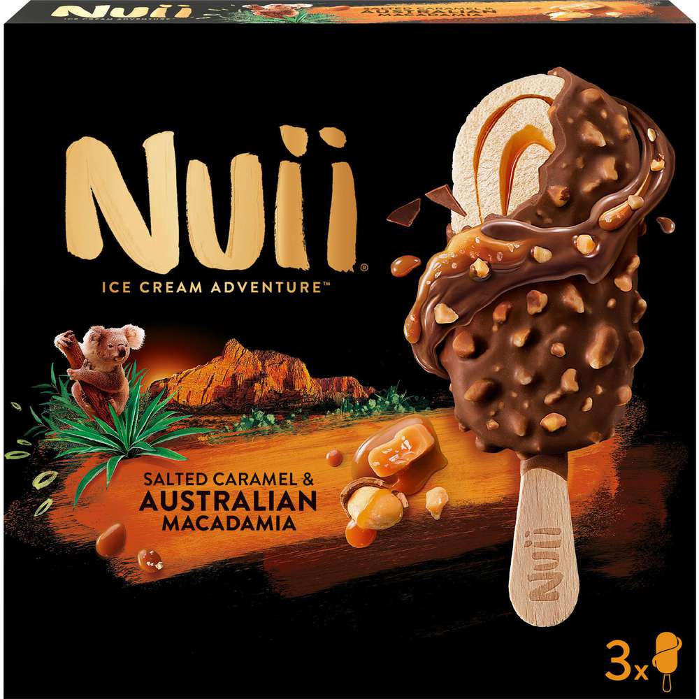 Produktabbildung Nuii Stiel-Eis, Salted Caramel & Macadamia