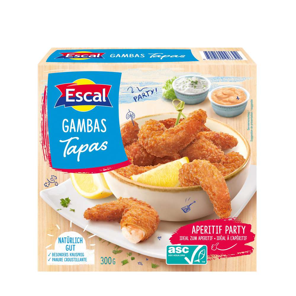 Produktabbildung Escal Gambas Tapas paniert