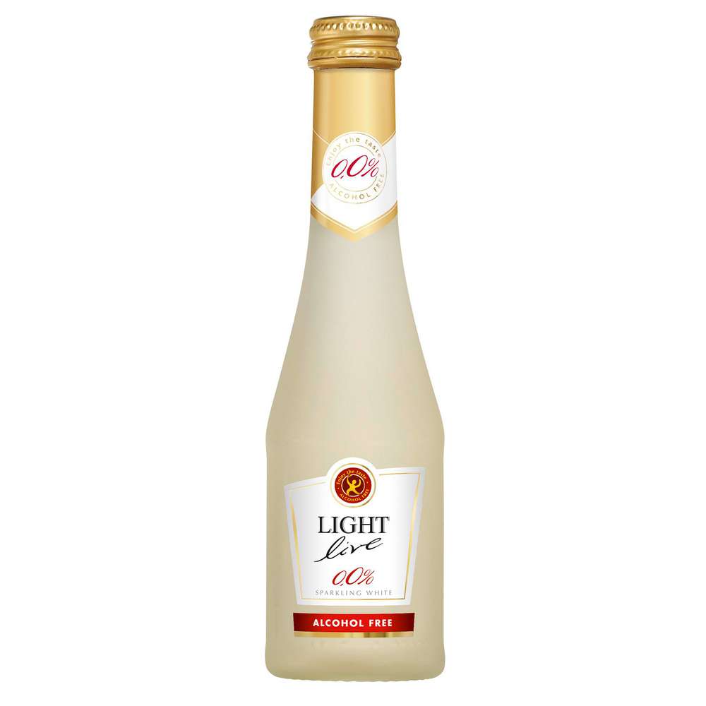 Produktabbildung Light Live Sparkling weiß schäumendes Getränk aus alkoholfreiem Wein
