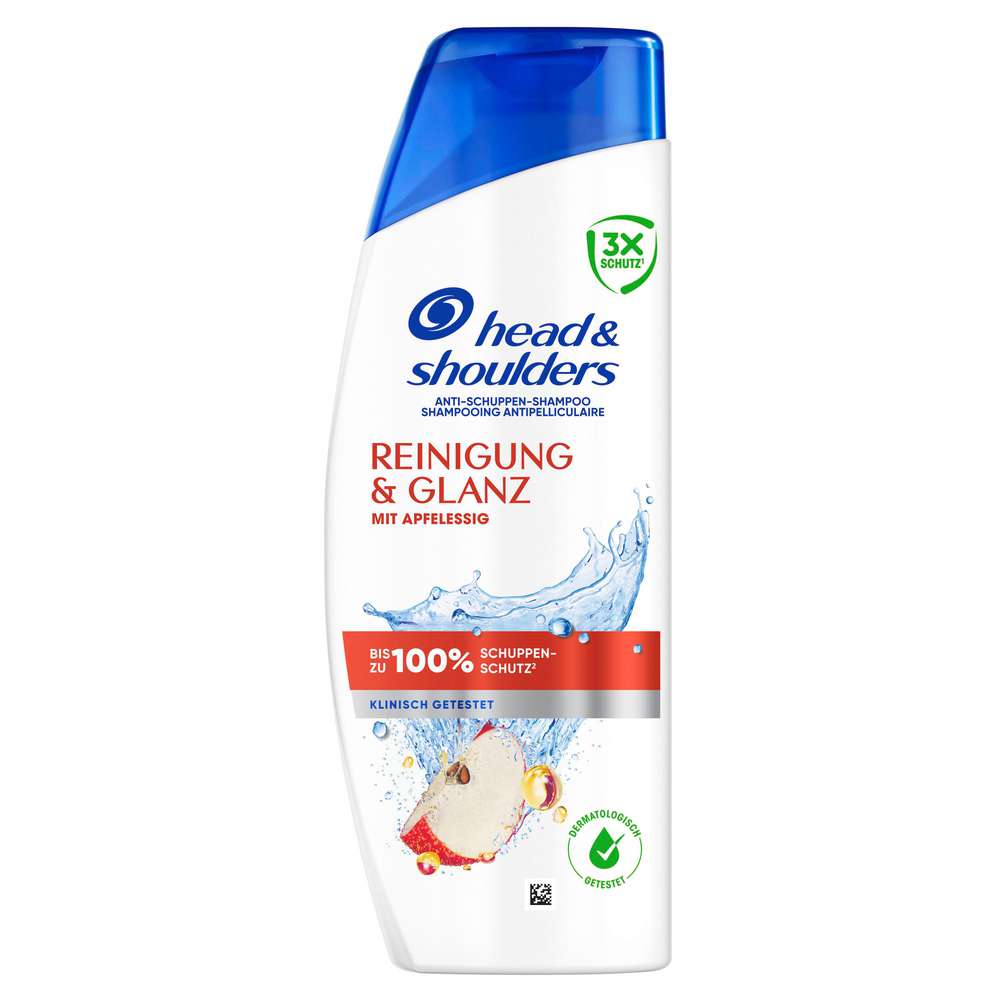 Produktabbildung Head & Shoulders Shampoo, Reinigung & Glanz mit Apfelessig