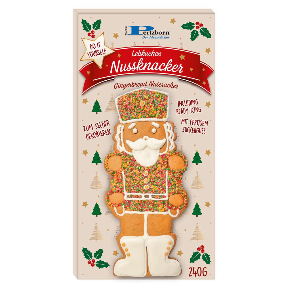Produktabbildung Pertzborn Lebkuchen Nussknacker zum Selber Dekorieren