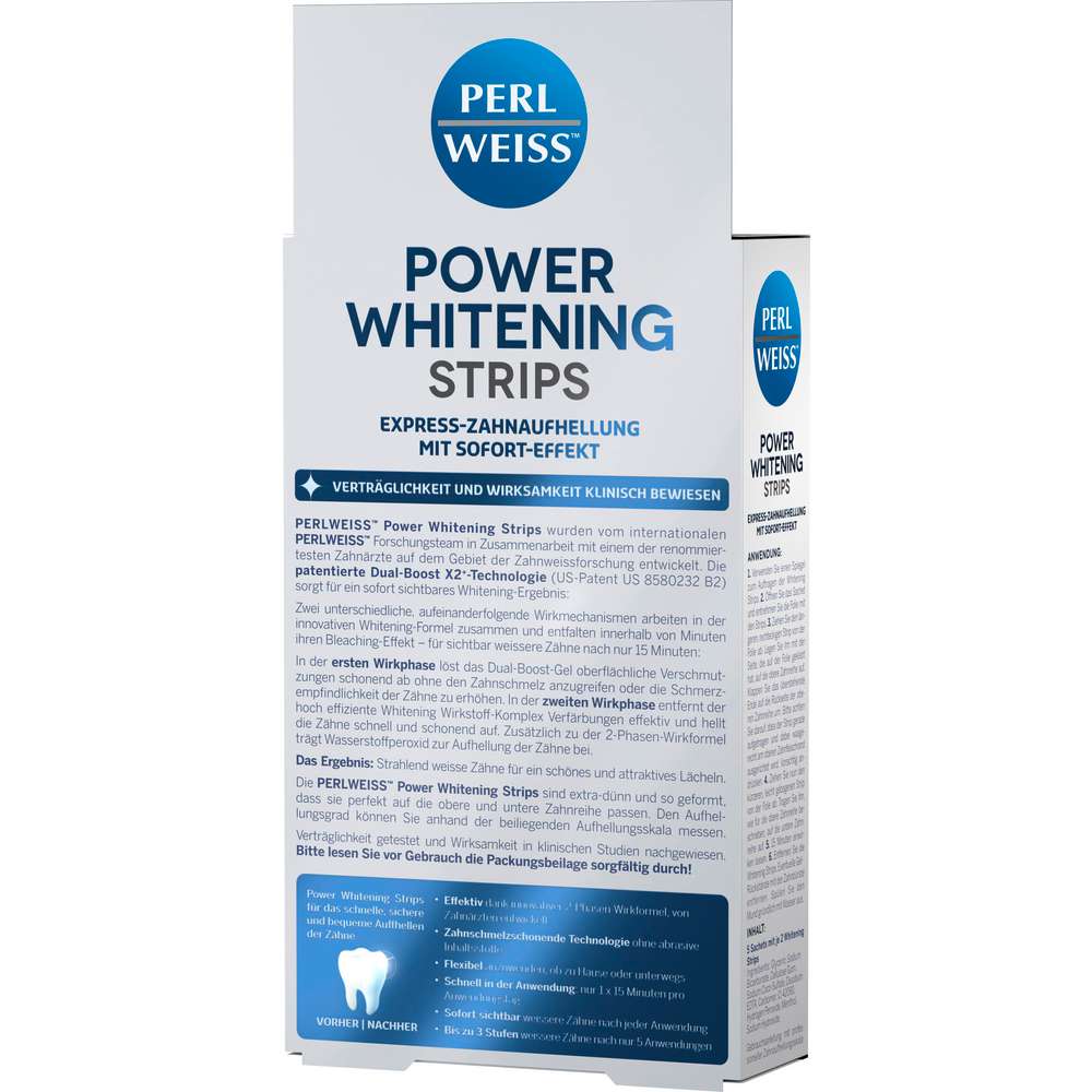 Produktabbildung Perlweiss Express Zahnaufhellung, Power Whitening Stripes