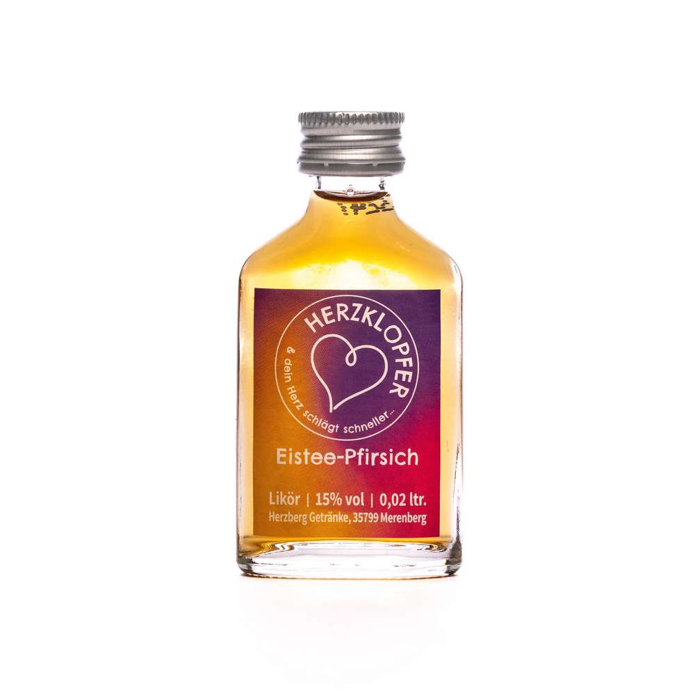 Produktabbildung HERZKLOPFER Eistee Pfirsich Likör 12%
