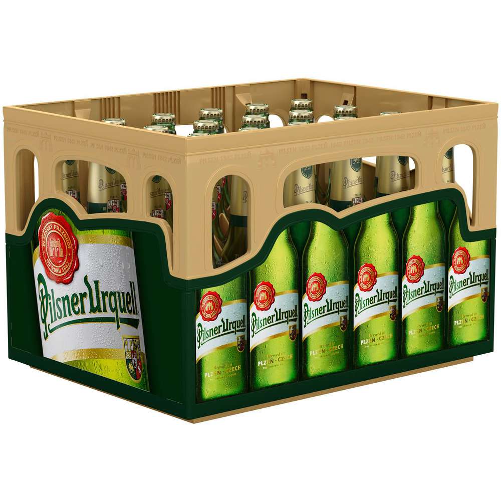 Produktabbildung Pilsner Urquell Pilsener Bier, 4,4 % (20x 0,500 Liter)