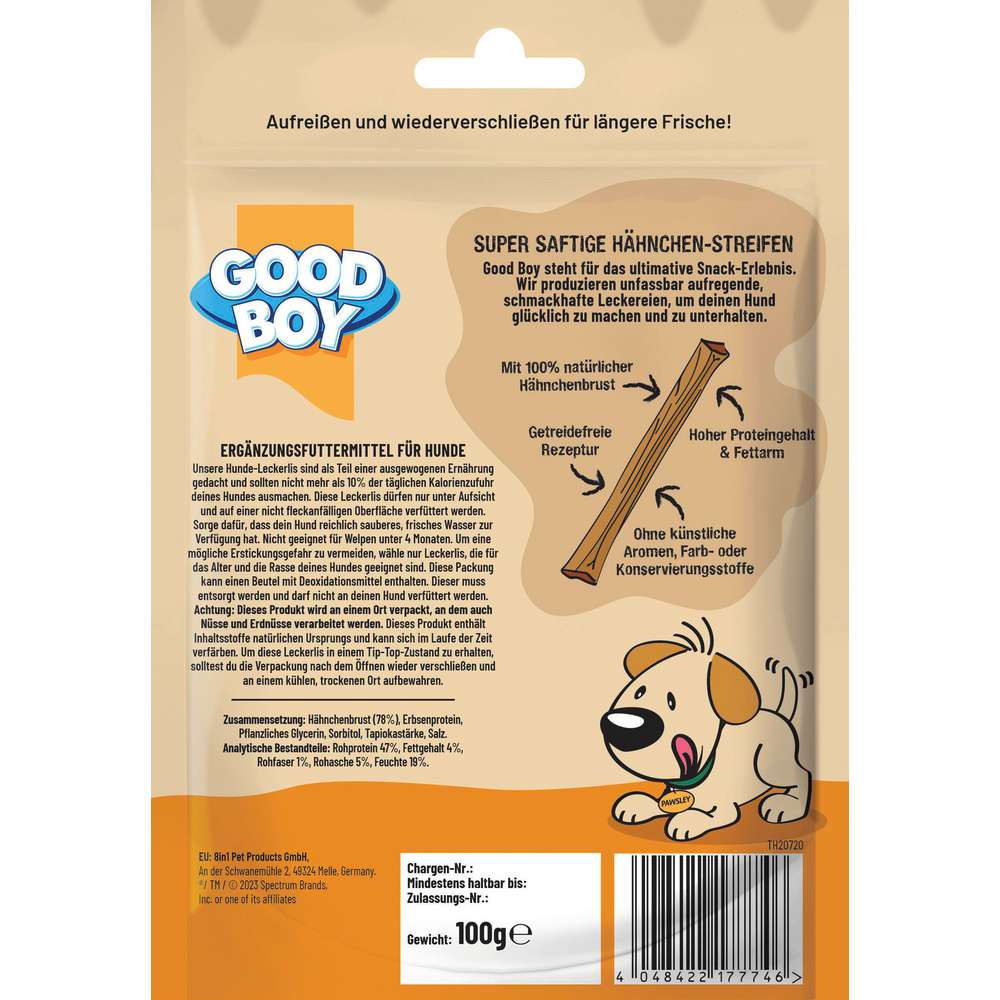 Produktabbildung Good Boy Hunde-Snack Hähnchen Streifen 