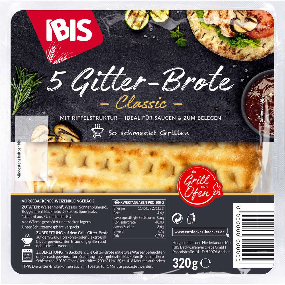 Produktabbildung Ibis Gitter-Brote, Classic