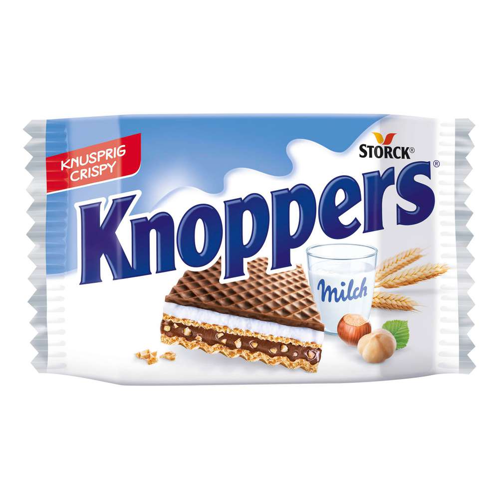 Produktabbildung Knoppers Schokolade Milch-Haselnuss-Schnitte 8-er