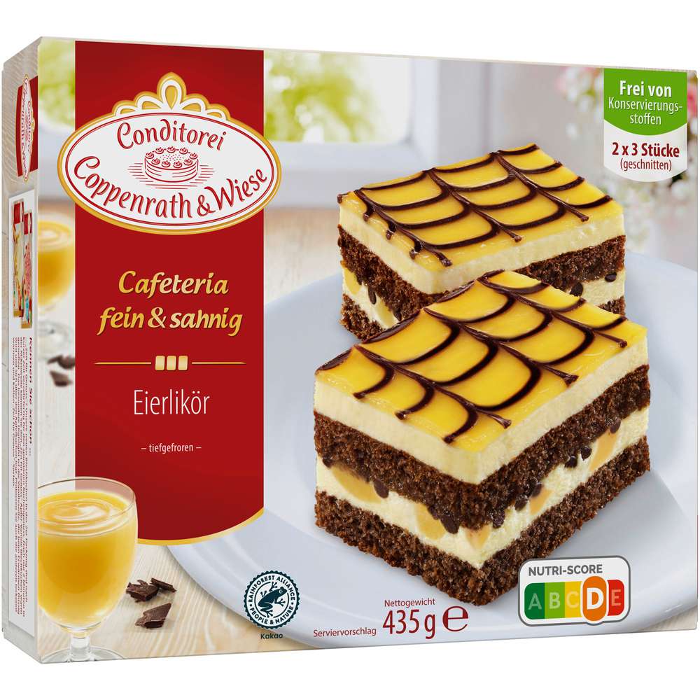 Produktabbildung Conditorei Coppenrath & Wiese Blechkuchen Cafeteria fein & sahnig, Eierlikör