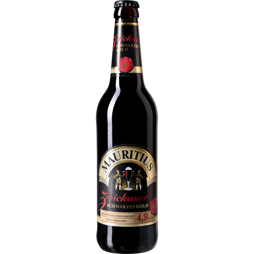 Produktabbildung Mauritius Schwarzes Gold Schwarzbier 4,9%