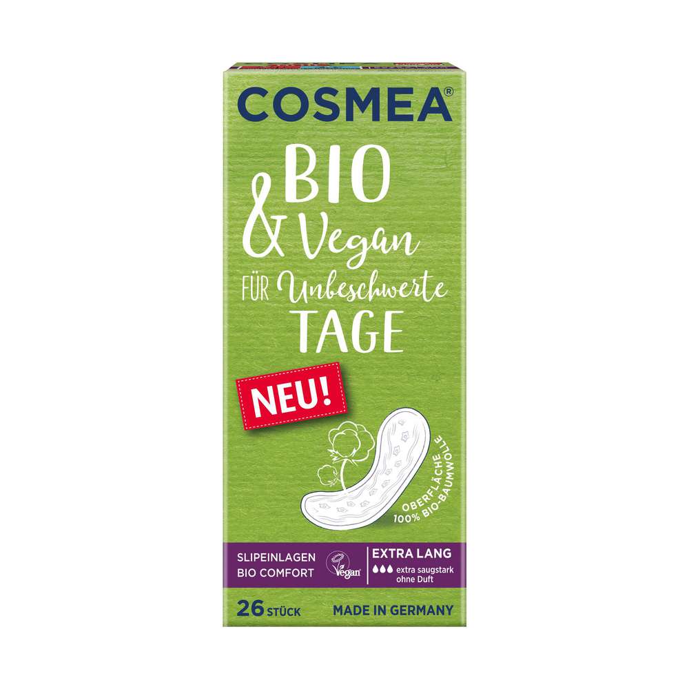 Produktabbildung Cosmea Bio & Vegan Slipeinlagen, extra Lang