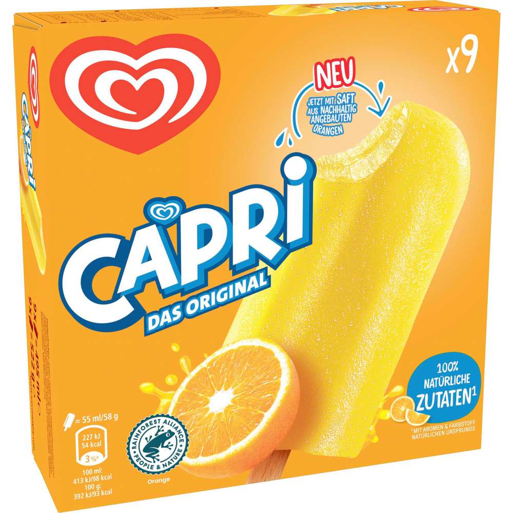 Produktabbildung Langnese Stiel-Eis Capri, Orange