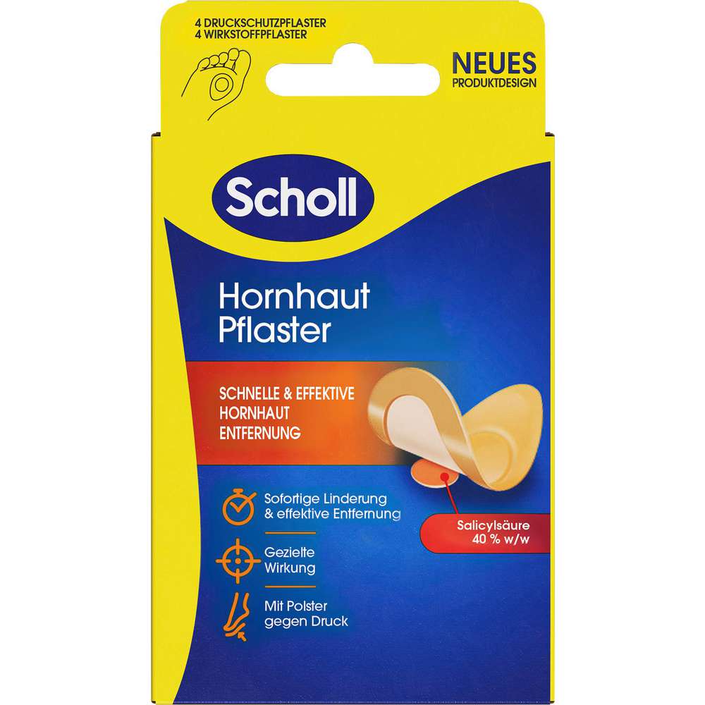 Produktabbildung Scholl Hornhaut Pflaster, 4 Stück