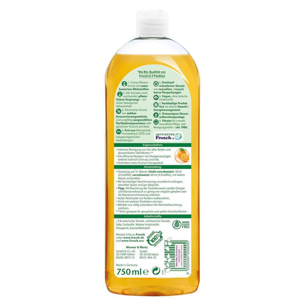 Produktabbildung Frosch Allzweckreiniger, Orange