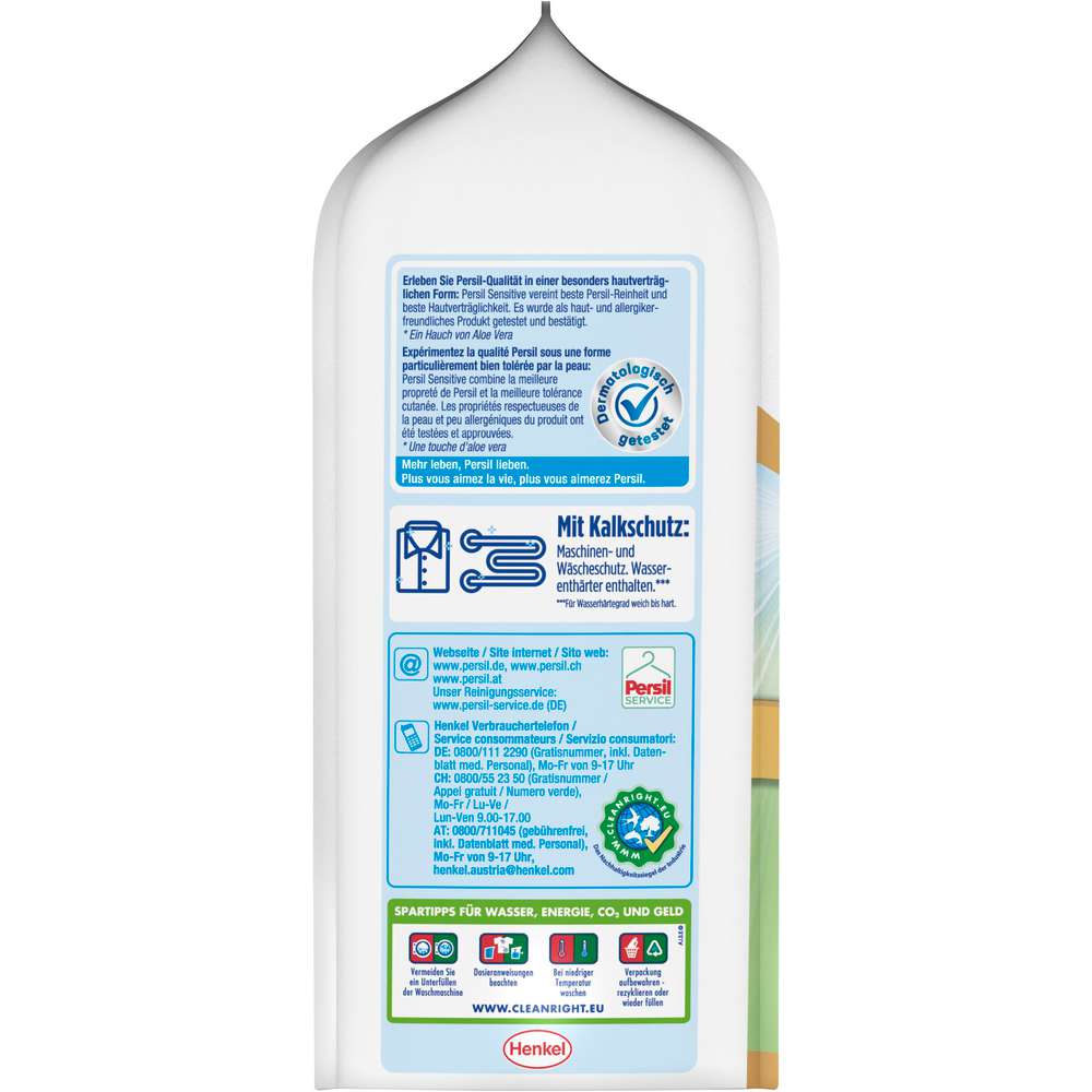 Produktabbildung Persil Universal-Waschmittel, Megaperls, Sensitive tiefenrein