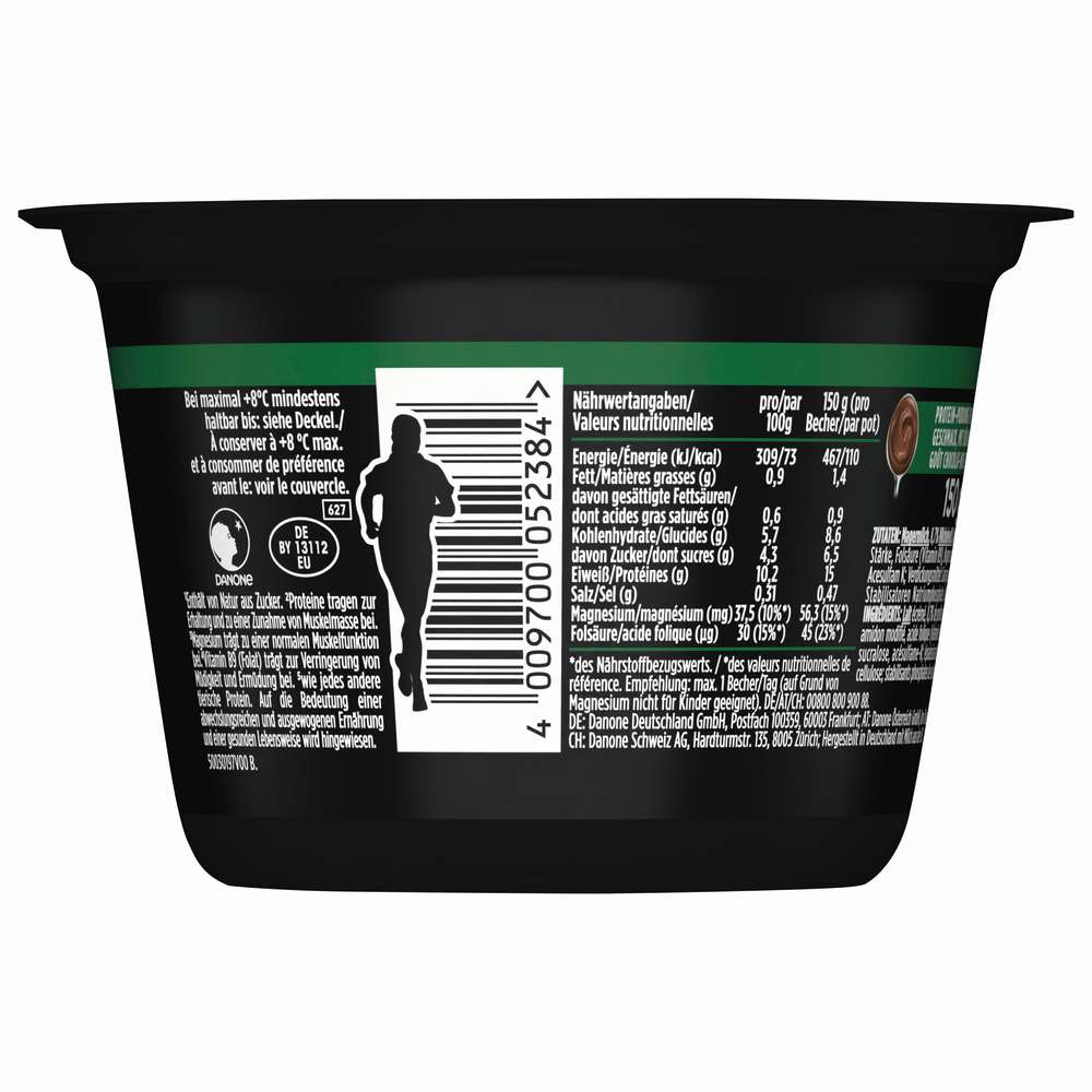 Produktabbildung Danone YoPRO  Protein Pudding Haselnuss mit Magnesium + Vitamin B9