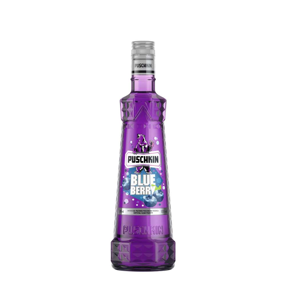 Produktabbildung Puschkin Vodka Blue Berry 17,5%