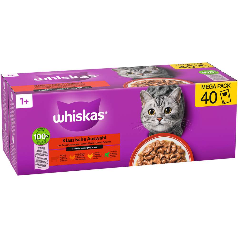 Produktabbildung Whiskas Katzen-Nassfutter, Classic Meals