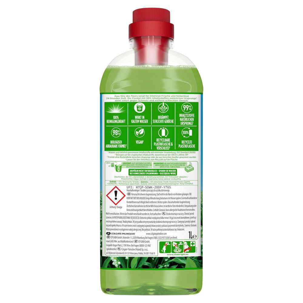 Produktabbildung AJAX Allzweckreiniger, Ultra 7, Frühlingsblume
