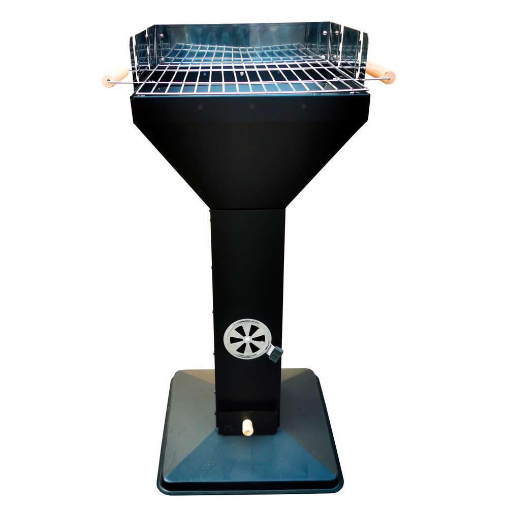 Produktabbildung Westerholt Jürgen Säulengrill quadratisch schwarz 36x36cm