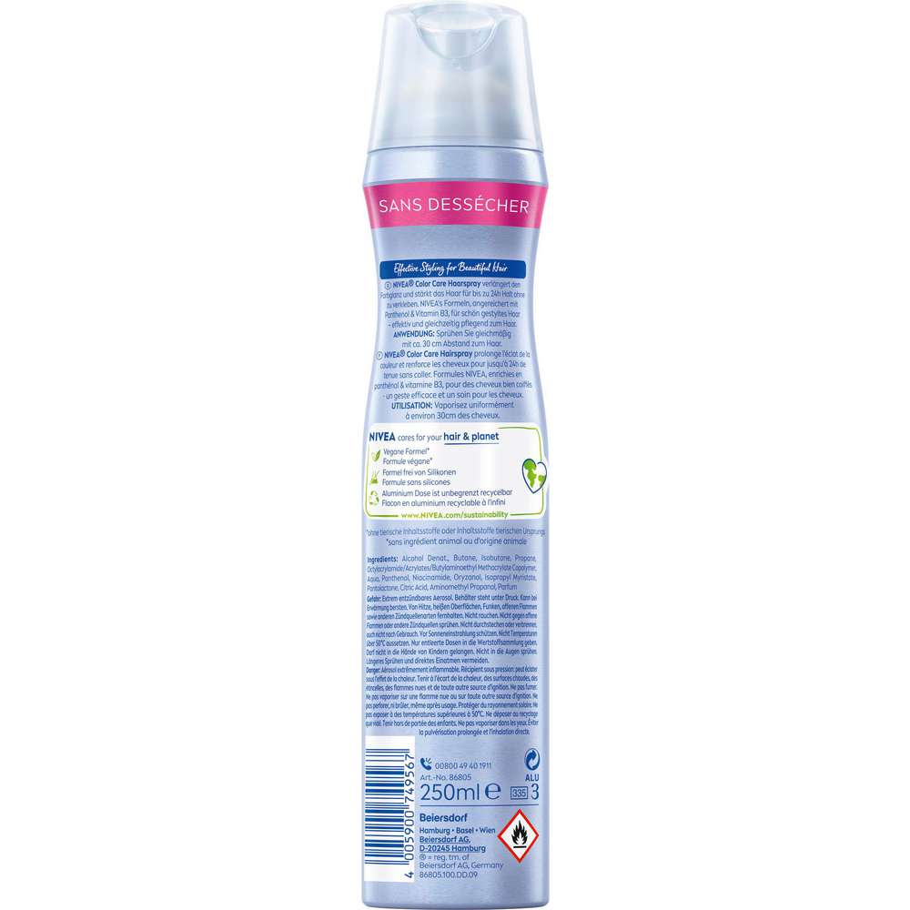 Produktabbildung Nivea Haarspray Color Schutz