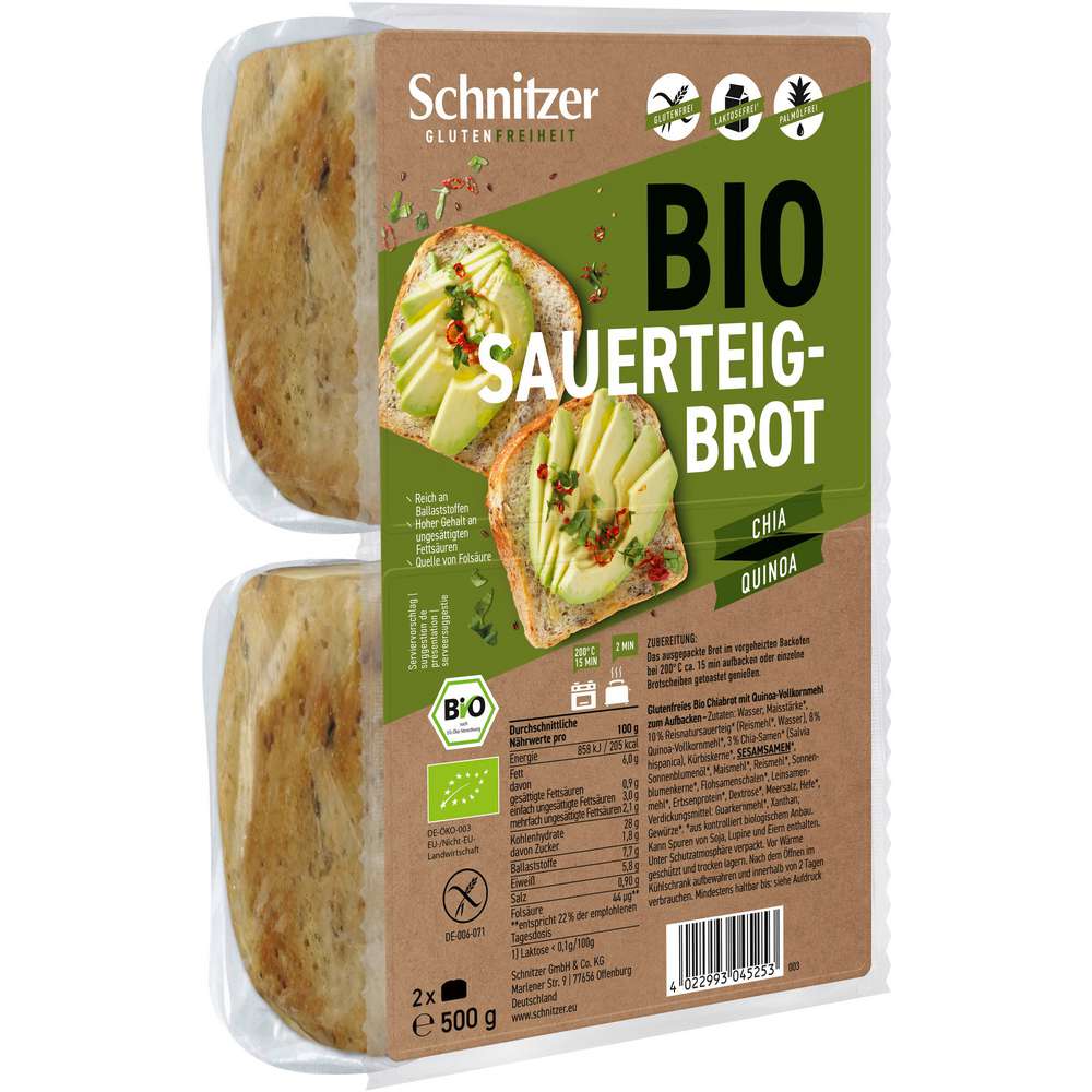 Produktabbildung Schnitzer Bio Brot, Quinoa & Chia