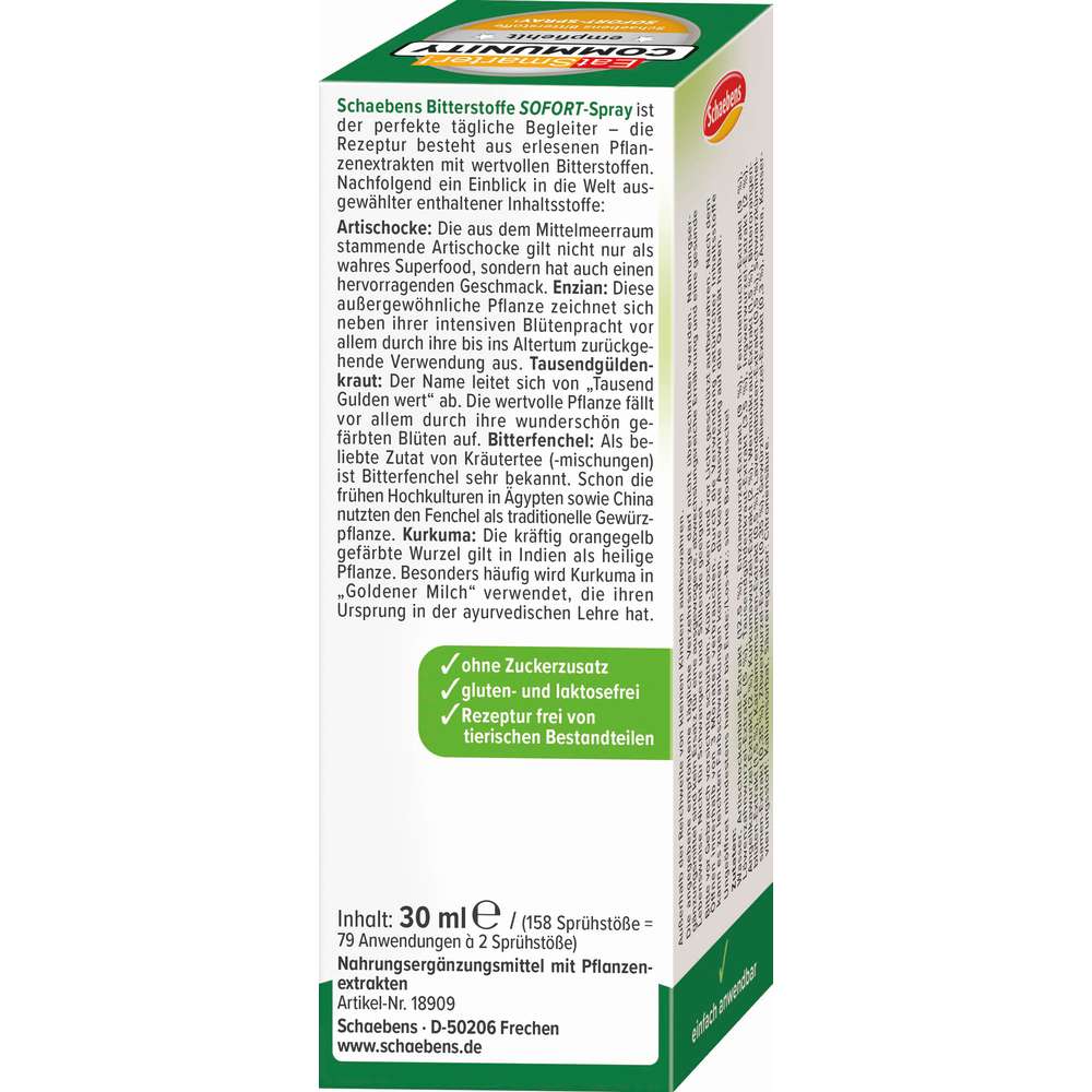Produktabbildung Schaebens Bitterstoffe Sofort-Spray 