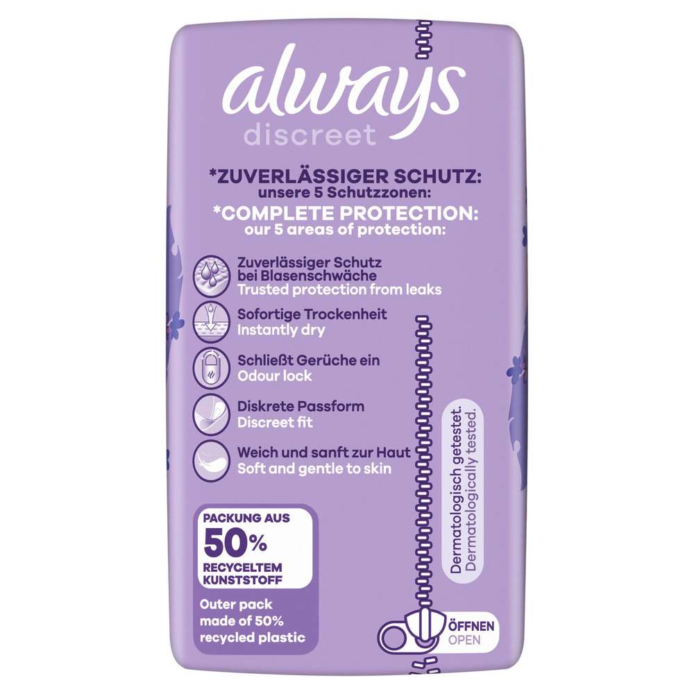 Produktabbildung Always Discreet Slipeinlagen Long