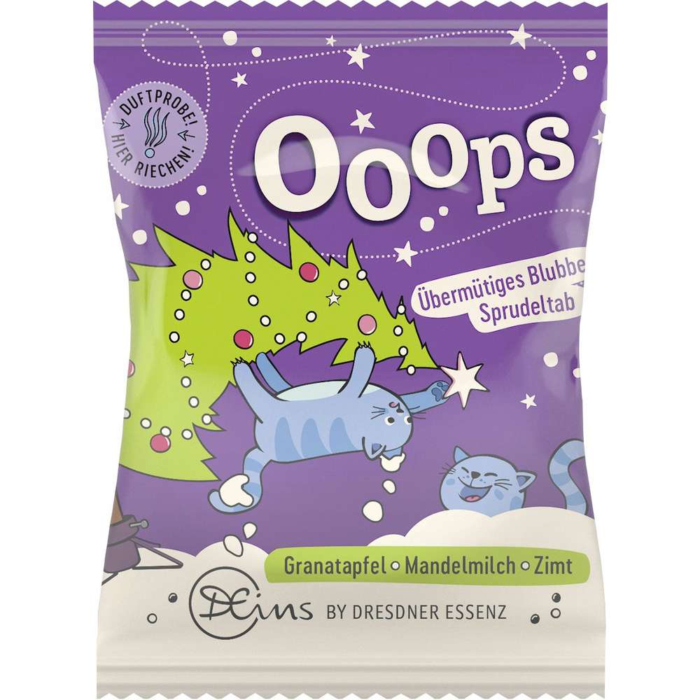 Produktabbildung Dresdner Essenz Bade Sprudeltab Ooooops, Granatapfel/Mandelmilich/Zimt
