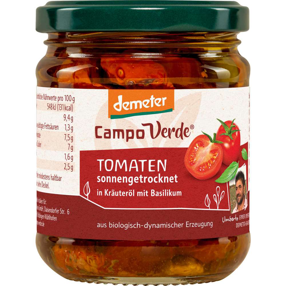 Produktabbildung Campo Verde Demeter sonnengetrocknete Tomaten
