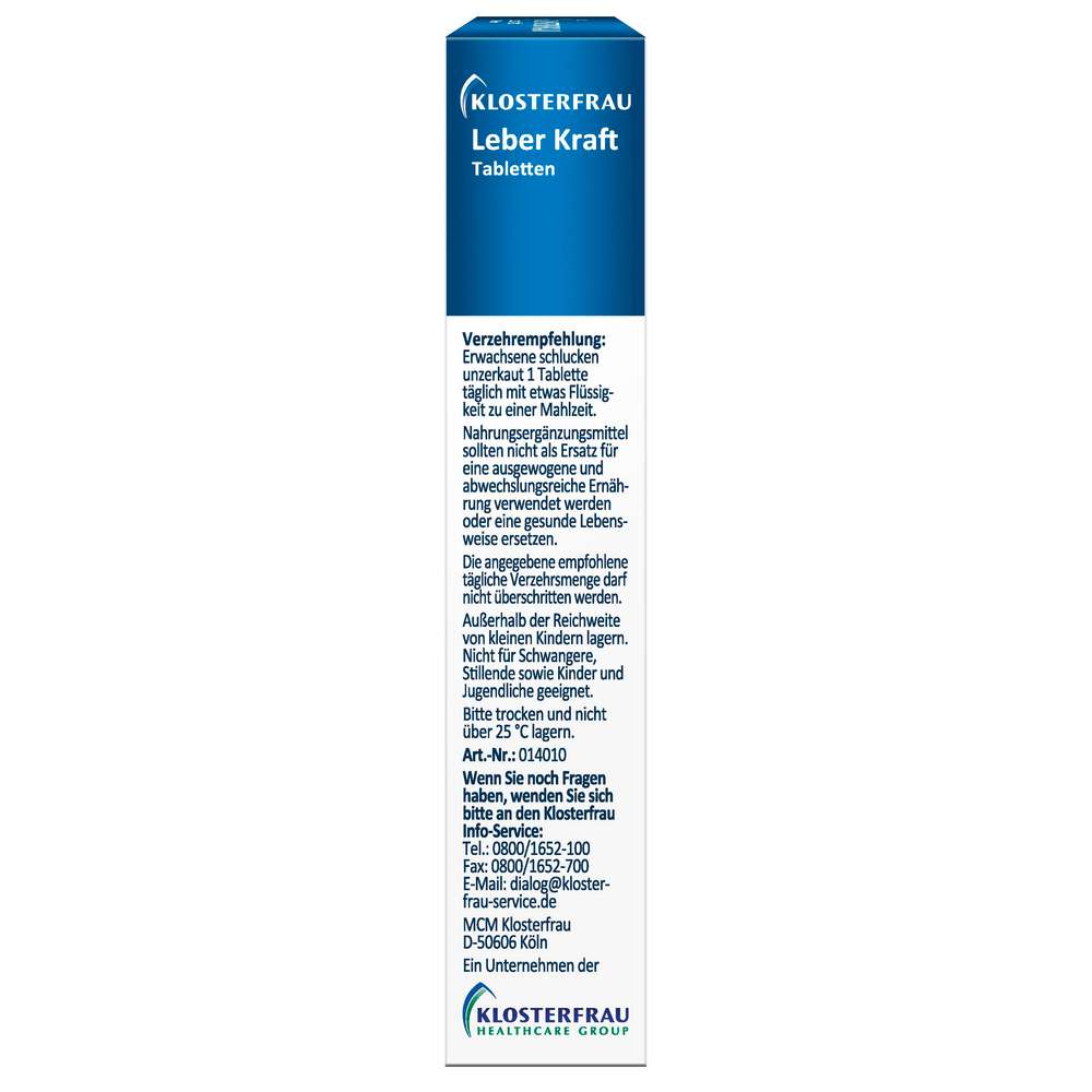 Produktabbildung Klosterfrau  Leber Kraft Tabletten