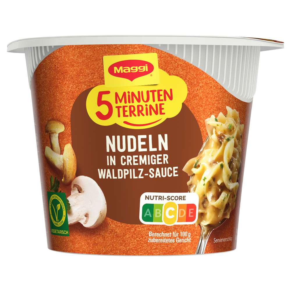 Produktabbildung Maggi 5 Minuten Terrine, Nudeln in Waldpilz Sauce
