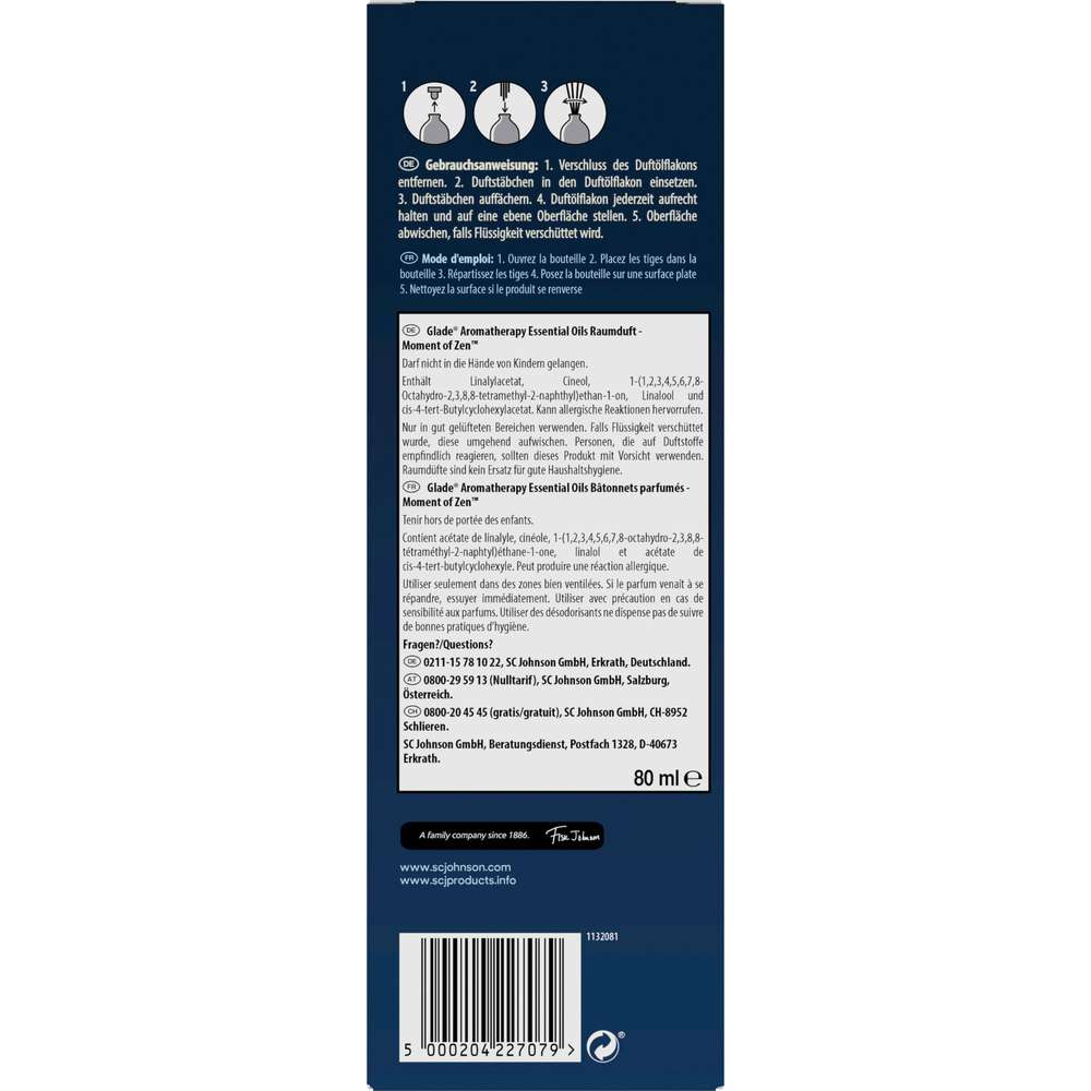 Produktabbildung Glade Aroma-Öl Raumduft, Moment of Zen