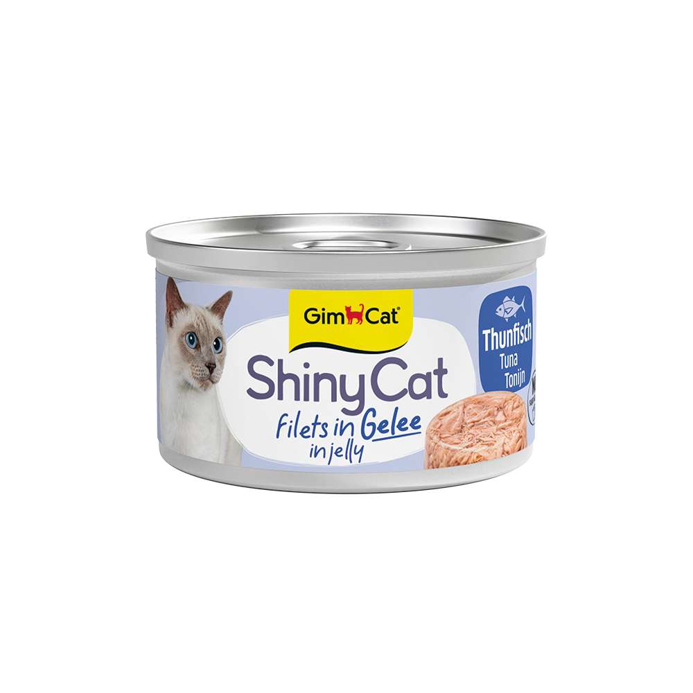 Produktabbildung Gimcat Katzen-Nassfutter ShinyCat, Filets in Gelee, Thunfisch