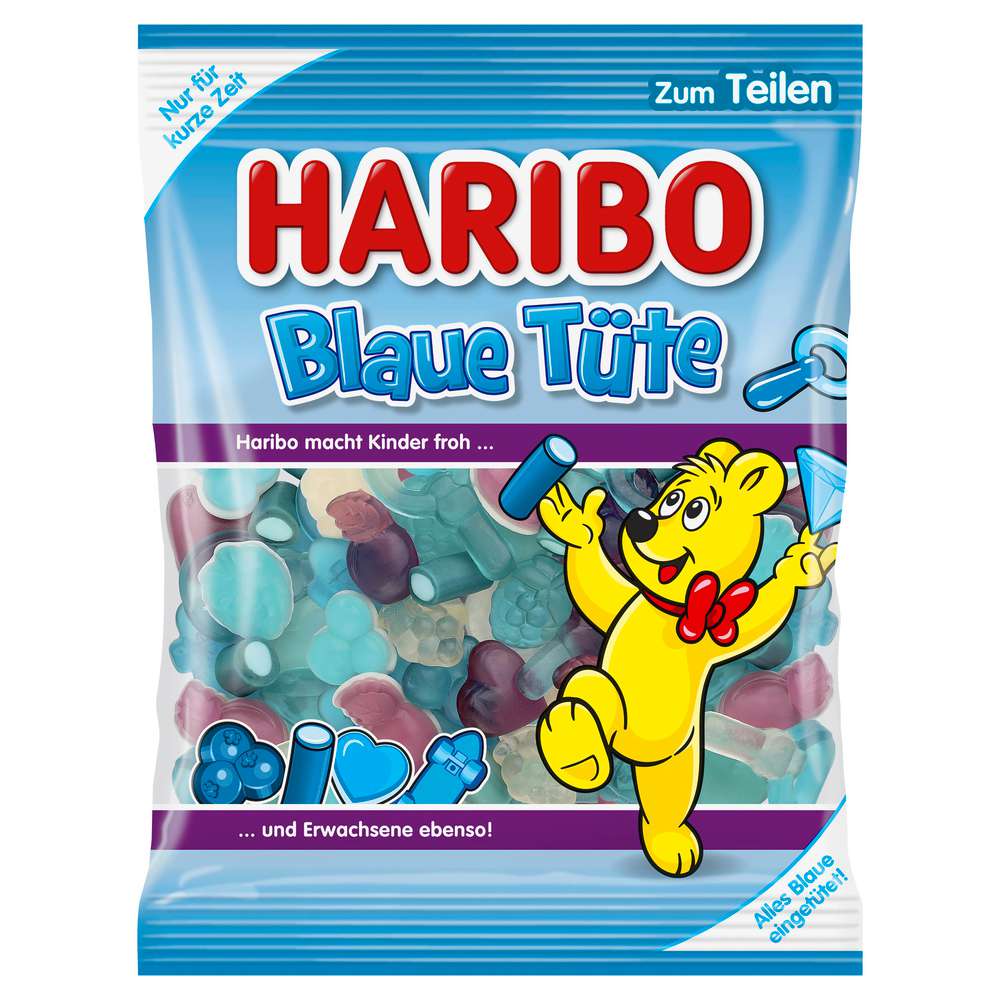 Produktabbildung Haribo Fruchtgummi Blaue Tüte